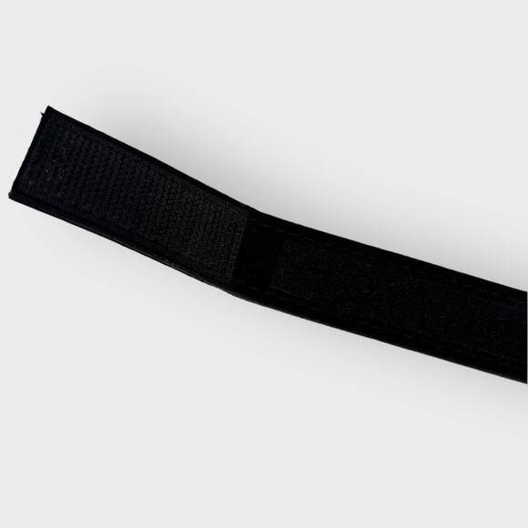 Women\'s Metallic Accent Leather Belt with Shell Medallion - Black main image 6
